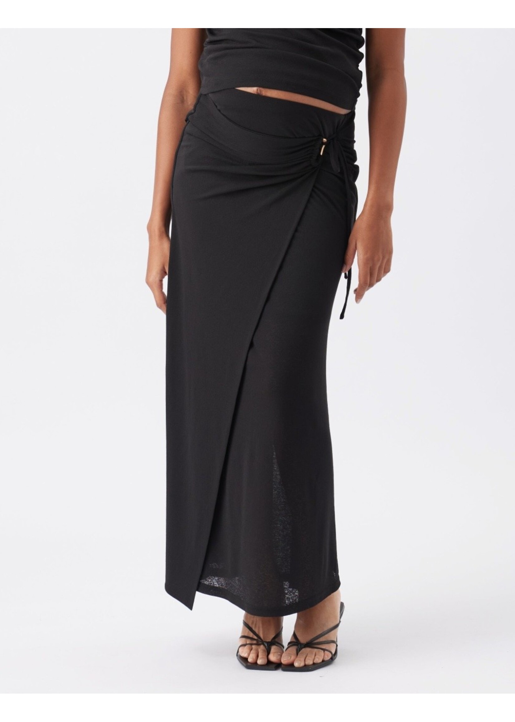 Ripe Maternity Ripe Maternity, Rhi Mock Wrap Skirt || Black