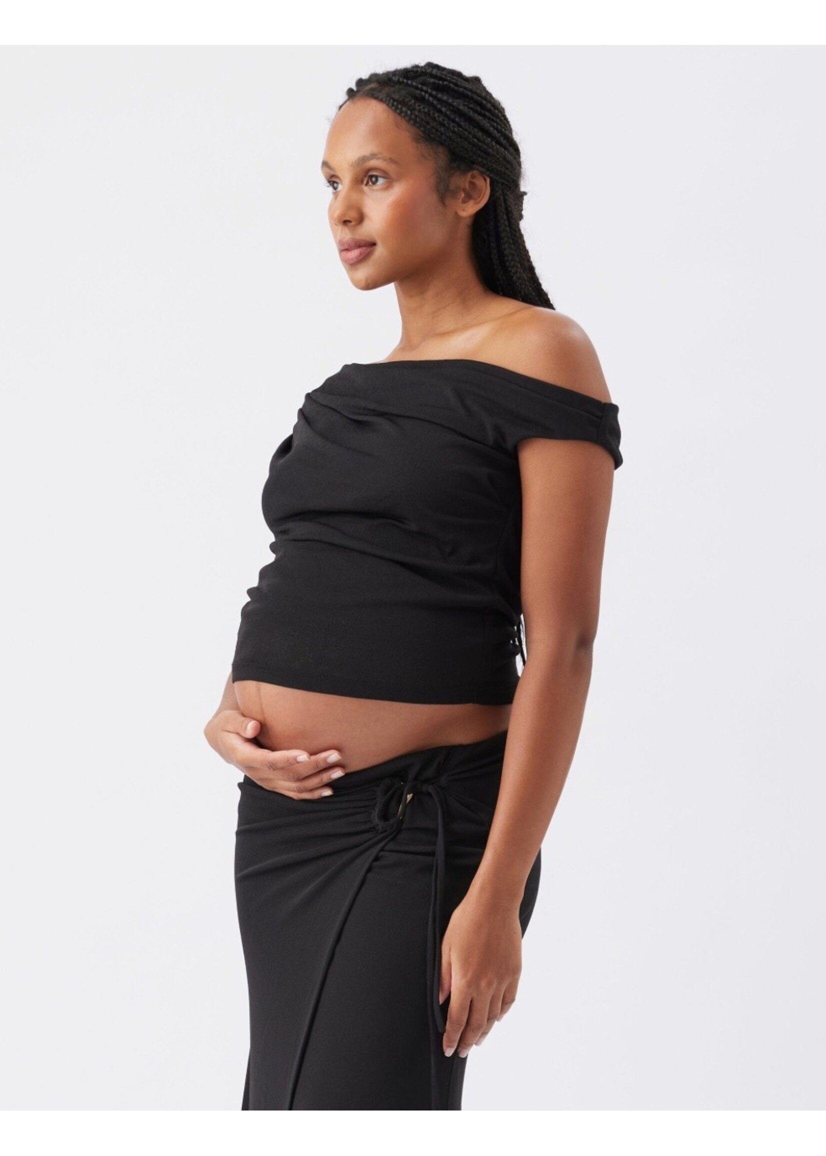 Ripe Maternity Ripe Maternity, Rhi Off Shoulder Top || Black