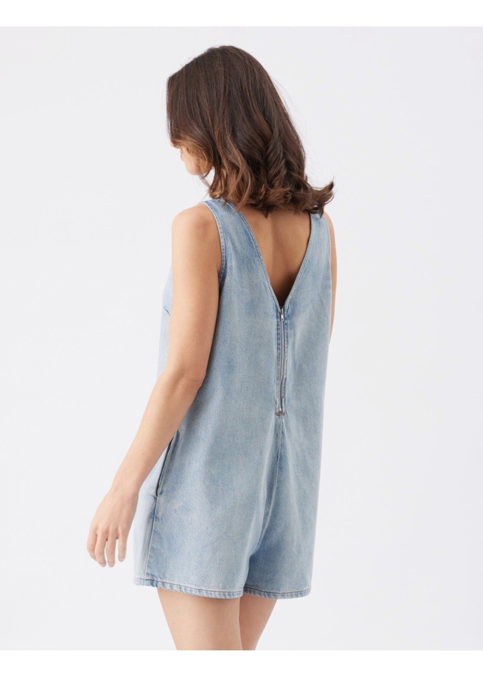 Ripe Maternity Ripe Maternity, Fenix Denim Playsuit || Light Wash