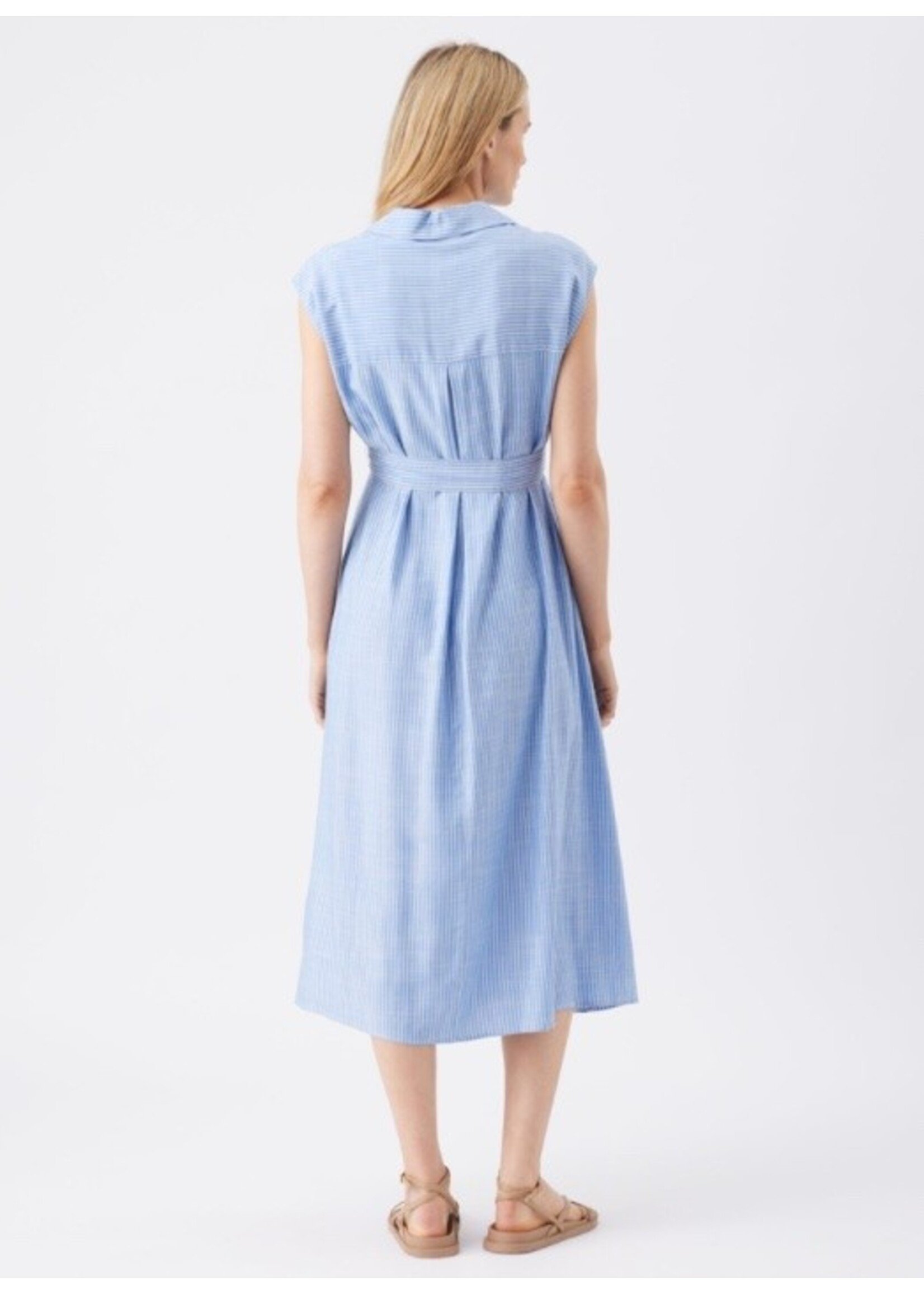 Ripe Maternity Ripe Maternity, Abby Stripe Shirt Dress || Blue / White