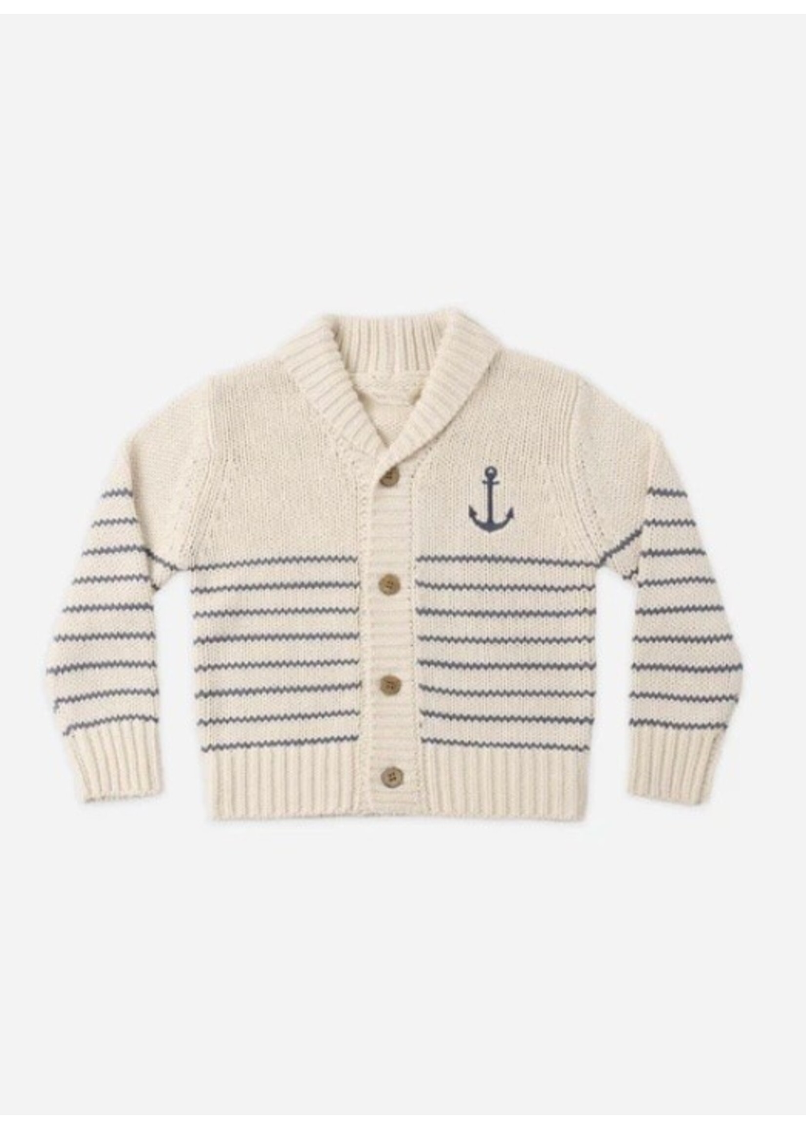 Rylee + Cru Rylee + Cru, Shawl Cardigan || Natural & Marine