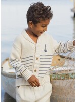 Rylee + Cru Rylee + Cru, Shawl Cardigan || Natural & Marine