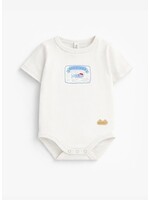 Souris Mini Souris Mini, Sardine Can Print Body Suit || Cream