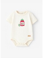 Souris Mini Souris Mini, Sriracha Print Body Suit || Cream