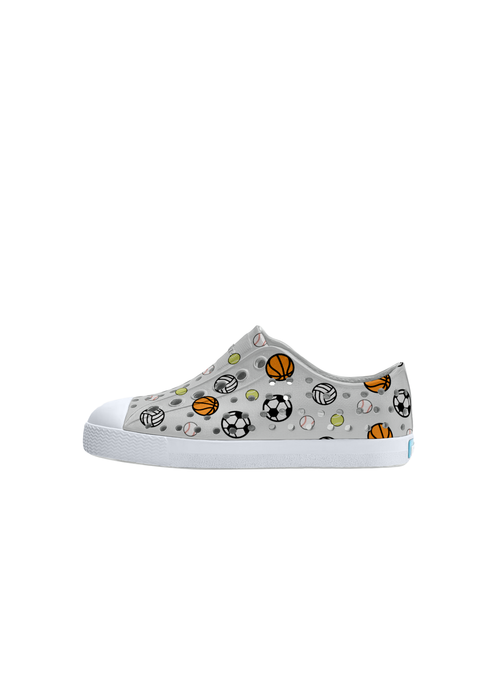 Native Shoes Native Shoes, Jefferson Print Child || Hymas Grey / Shell White / Ball Pack