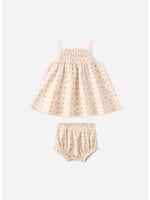 Quincy Mae Quincy Mae, Smocked Tank + Bloomer Set || Strawberries