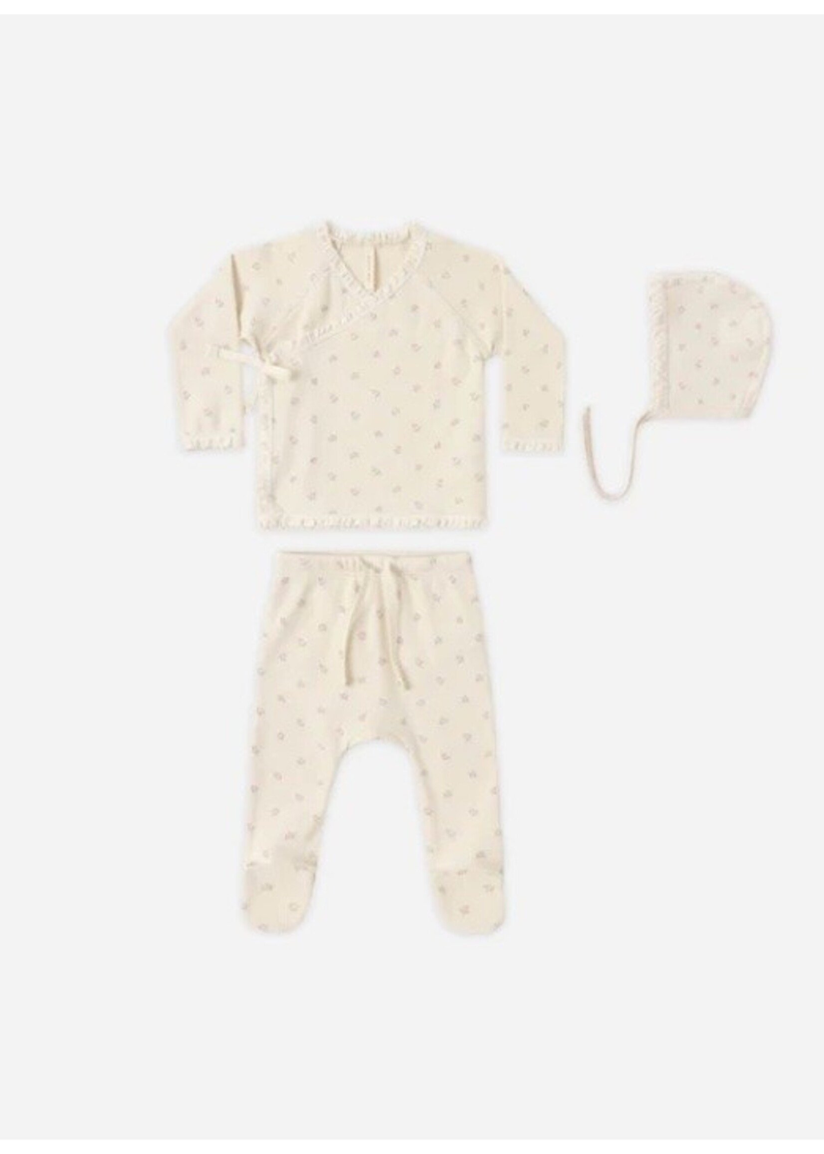 Quincy Mae Quincy Mae, Take Home Set || Mauve Ditsy