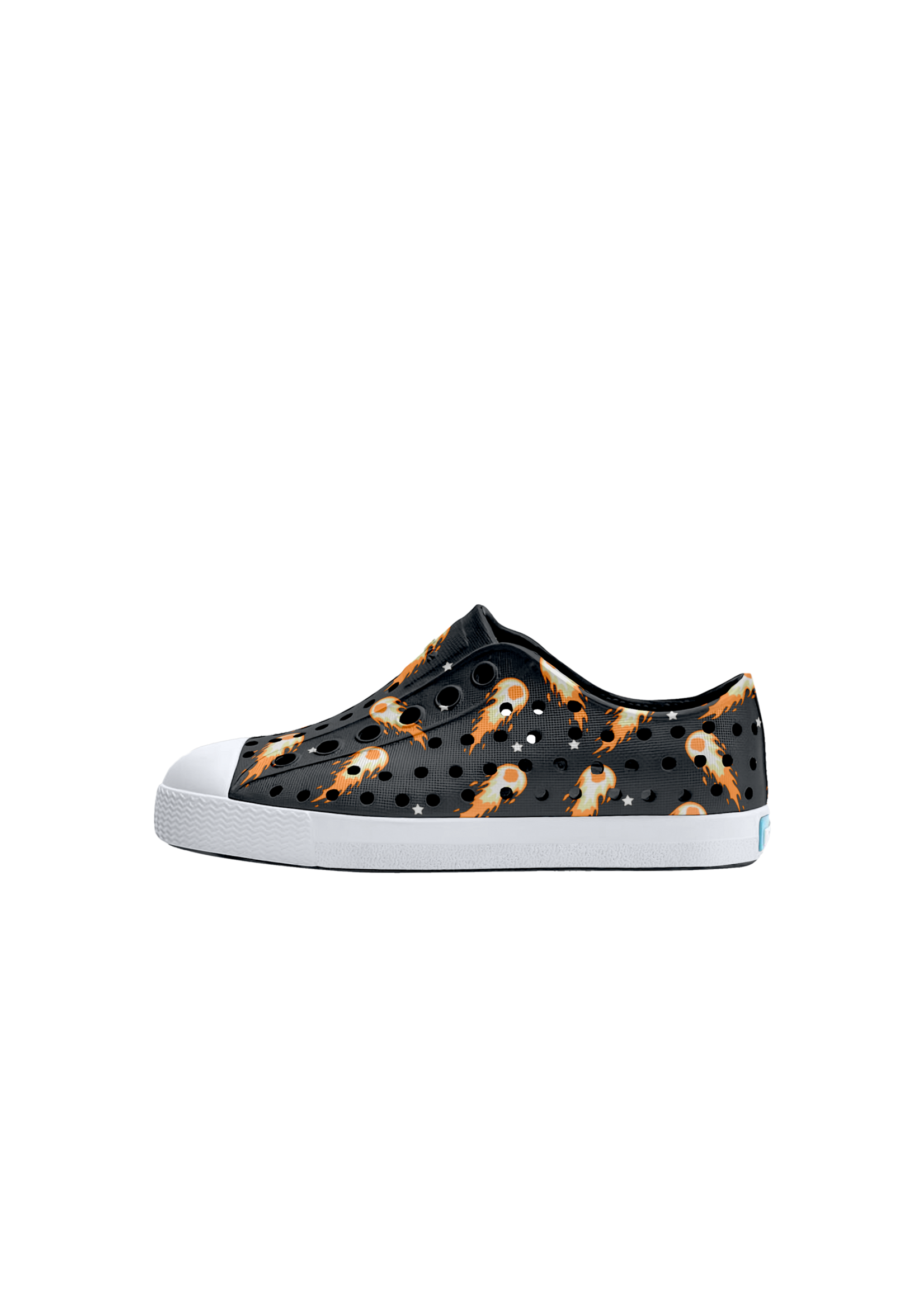 Native Shoes Native Shoes, Jefferson Print   || Jiffy Black / Shell White /  Fire Comet