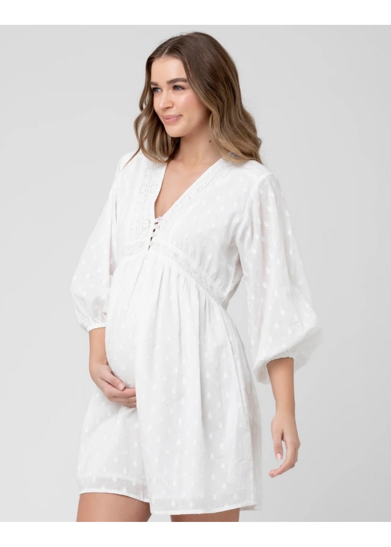 Ripe Maternity Ripe Maternity, Valentina Dress || White