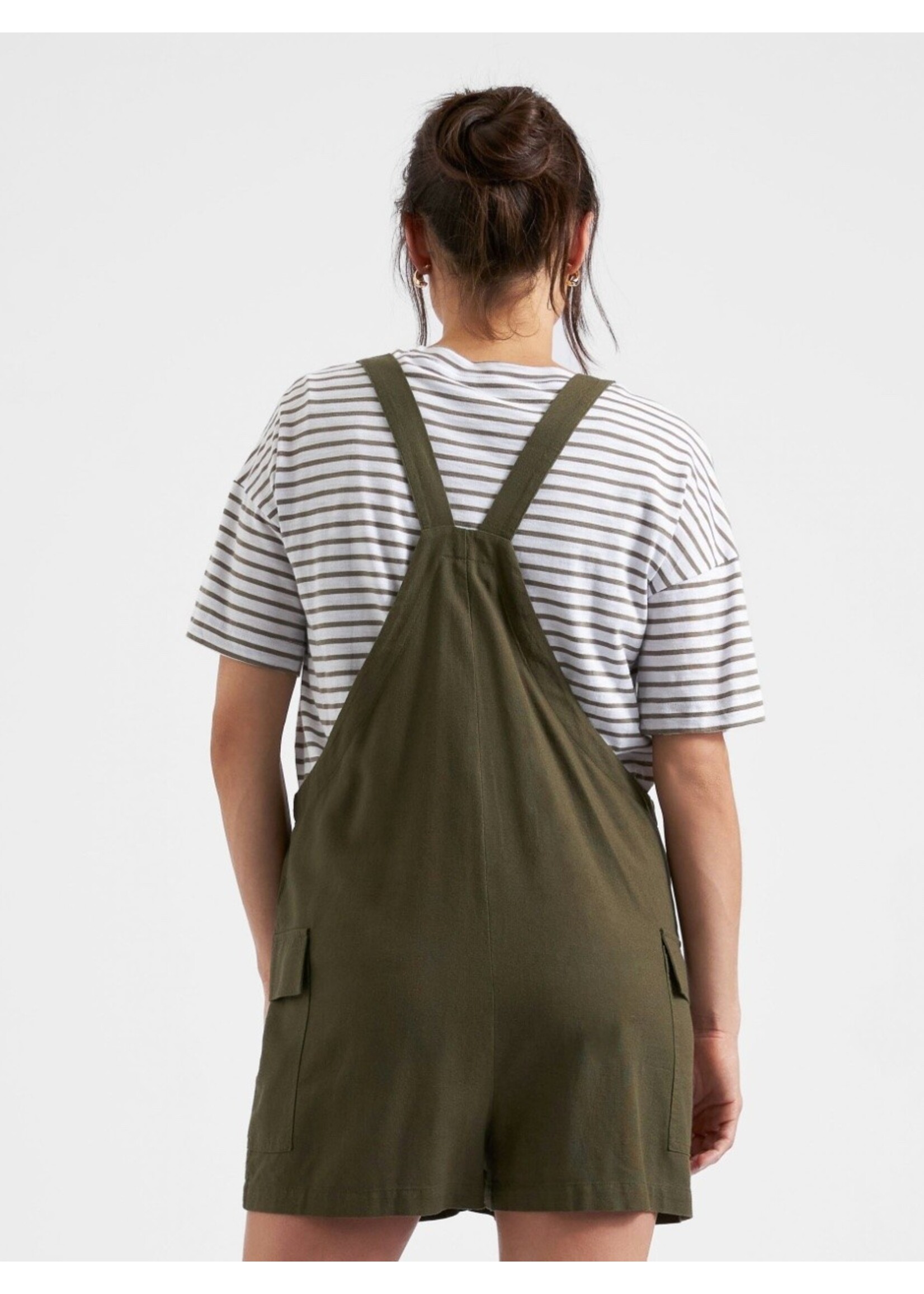 Ripe Maternity Ripe Maternity, Terry Linen Playsuit || Olive