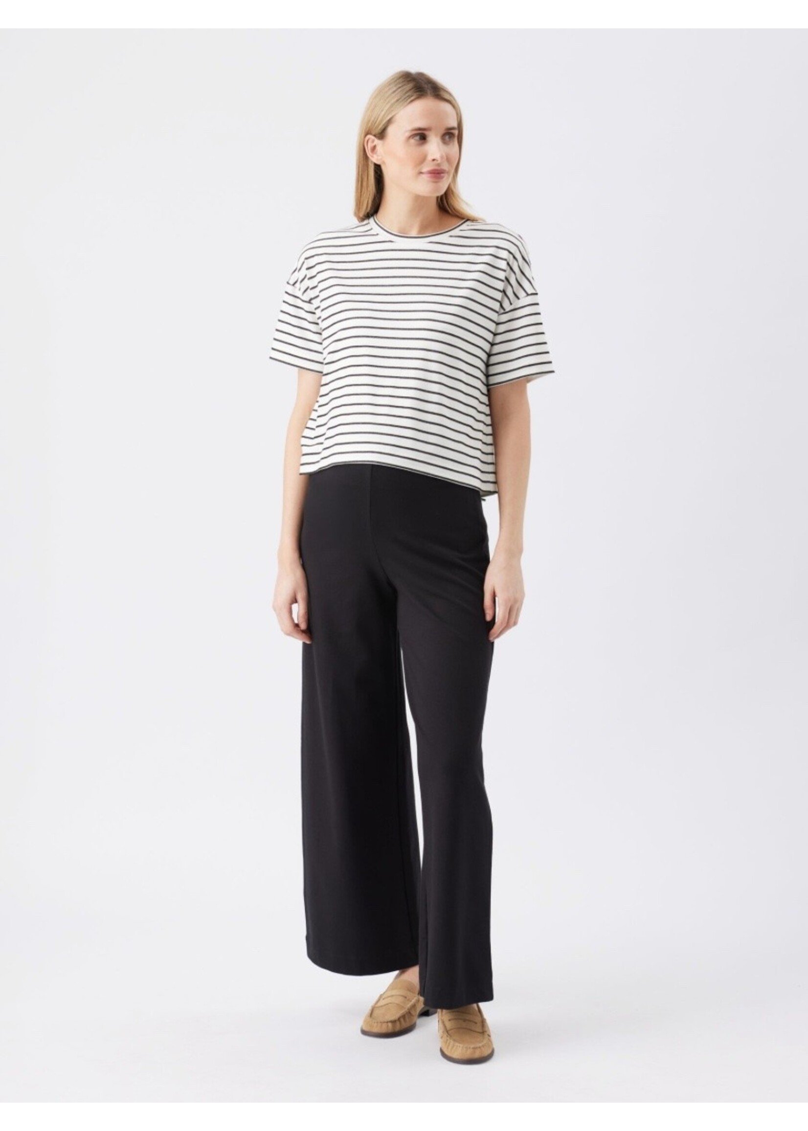 Ripe Maternity Ripe Maternity, Jada Stripe Nursing Tee || White  / Black