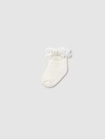 Mayoral Mayoral, Newborn Ruffled Socks || Natural
