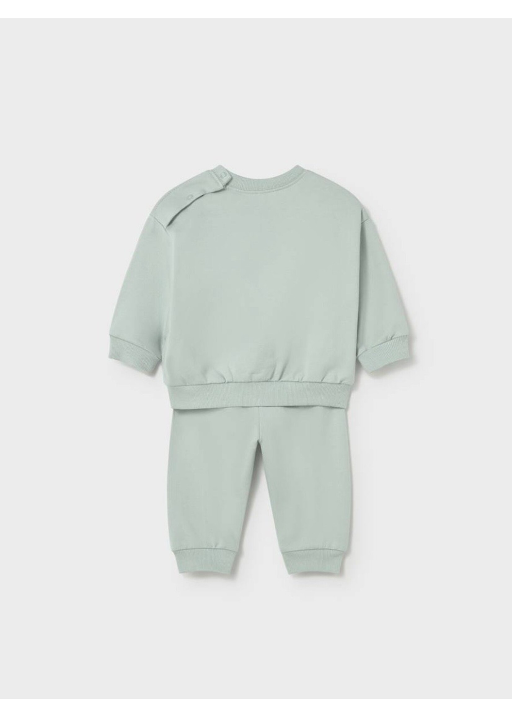 Mayoral Mayoral, Newborn 2-Piece Slide Print Set || Mint