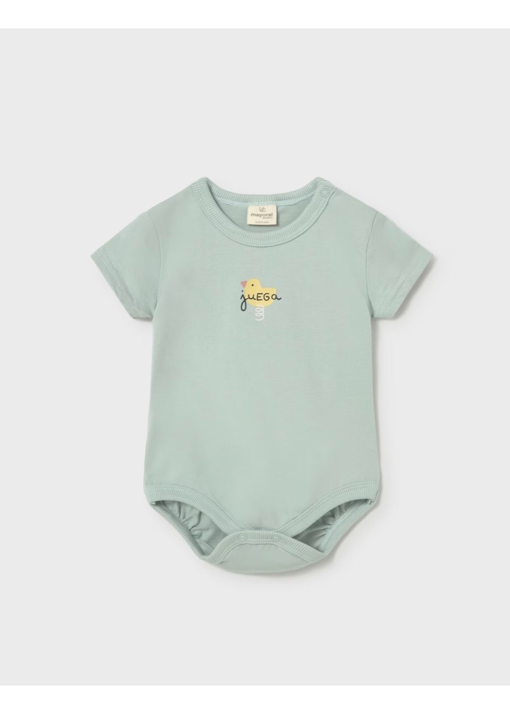 Mayoral Mayoral, Newborn 2-Pack Bodysuit Set || Mint / Off White
