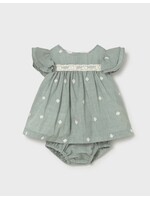 Mayoral Mayoral, Newborn Girl Dress with Bloomers || Aqua