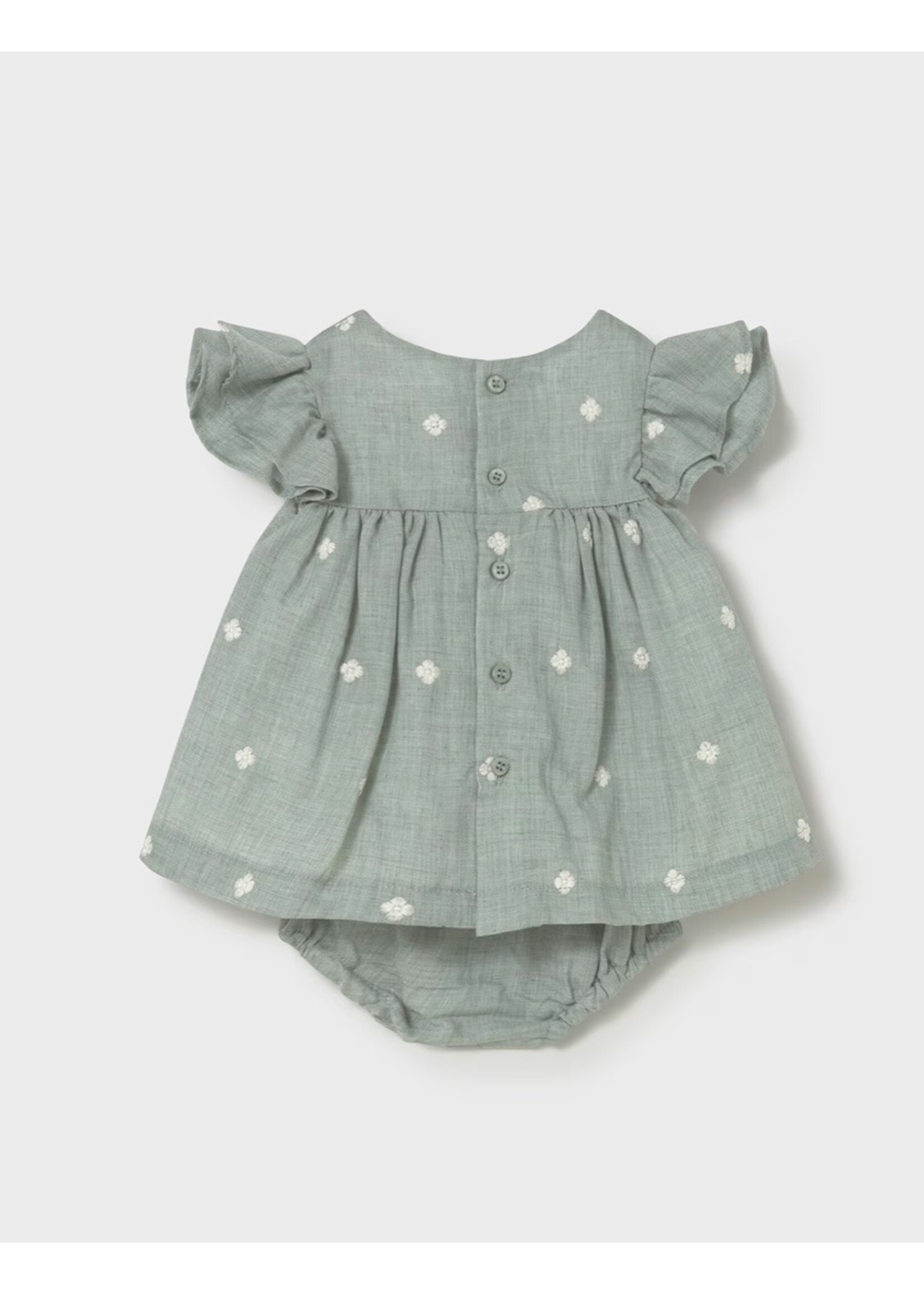Mayoral Mayoral, Newborn Girl Dress with Bloomers || Aqua