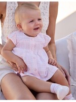 Mayoral Mayoral, Newborn Girl Chiffon Dress || Baby Pink