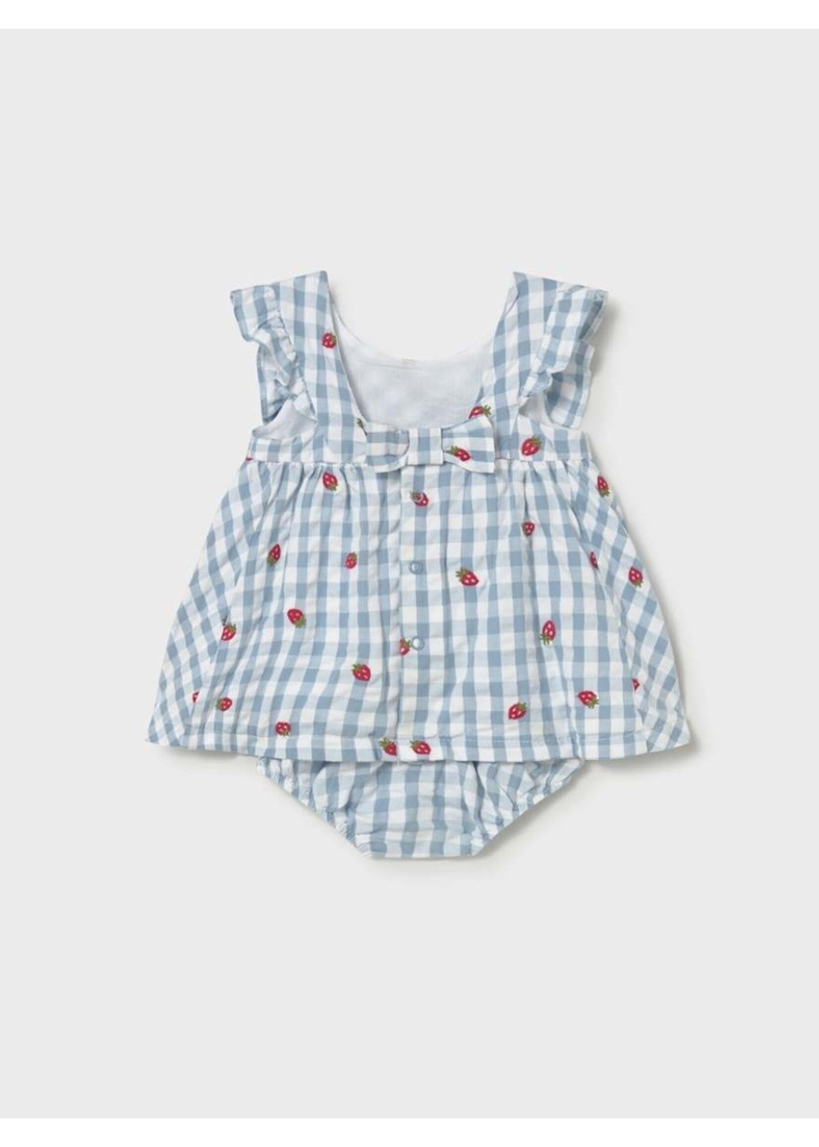 Mayoral Mayoral, Baby Girl Printed Dress with Bloomers || Lagoon