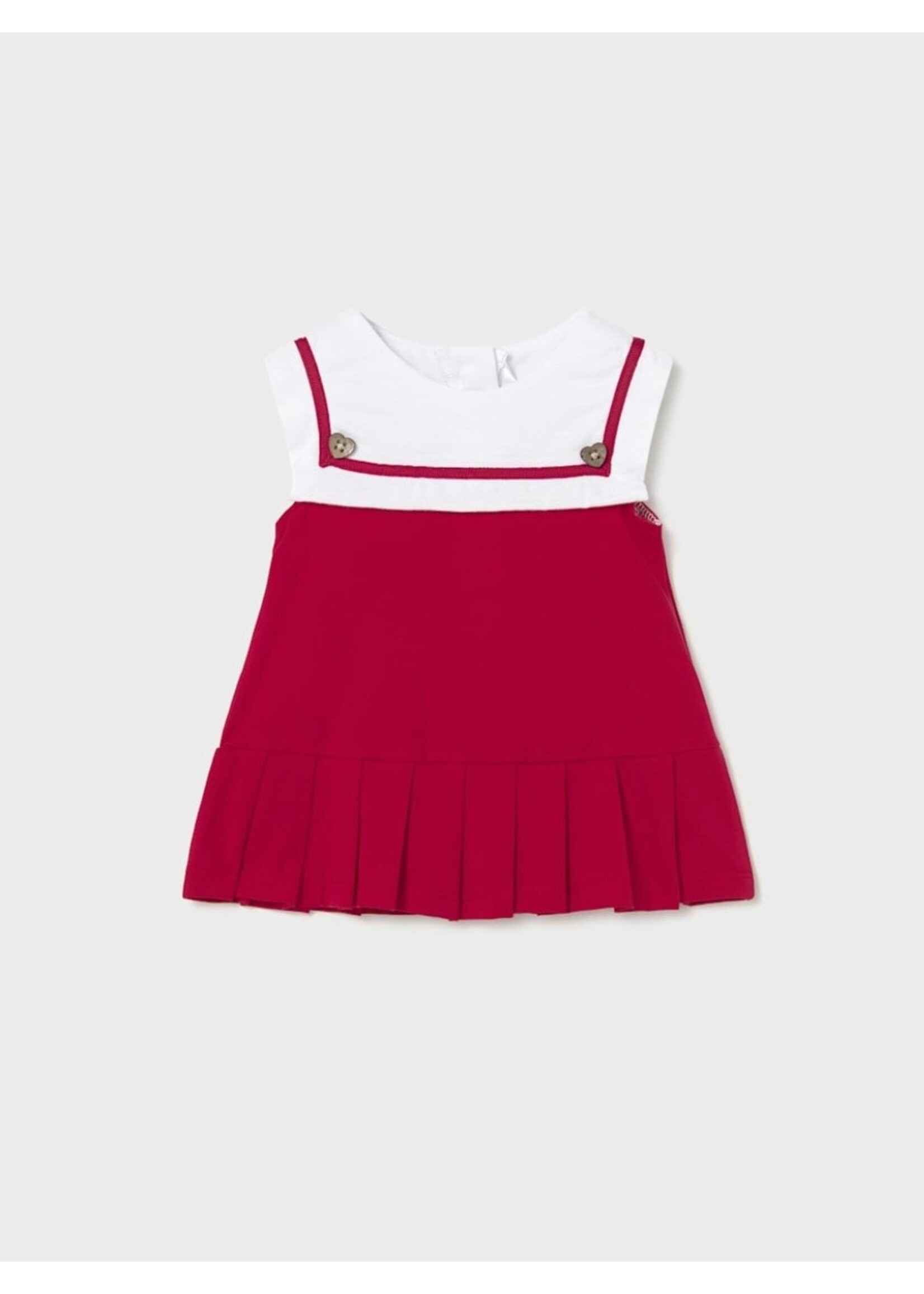 Mayoral Mayoral, Newborn Girl Knit Dress || Red