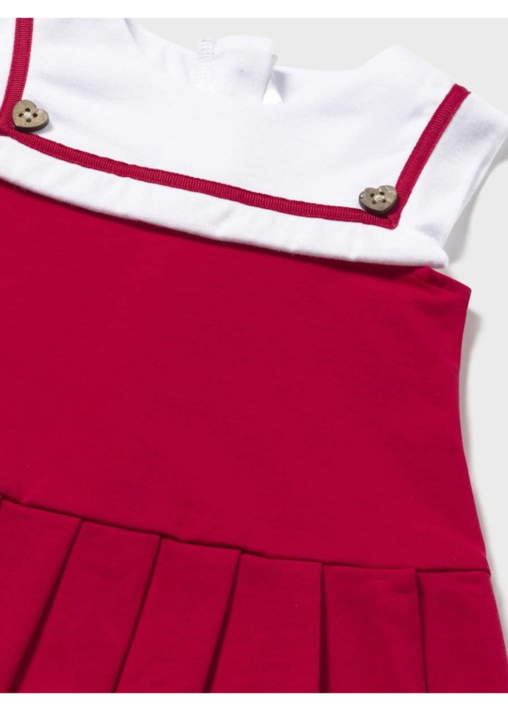 Mayoral Mayoral, Newborn Girl Knit Dress || Red