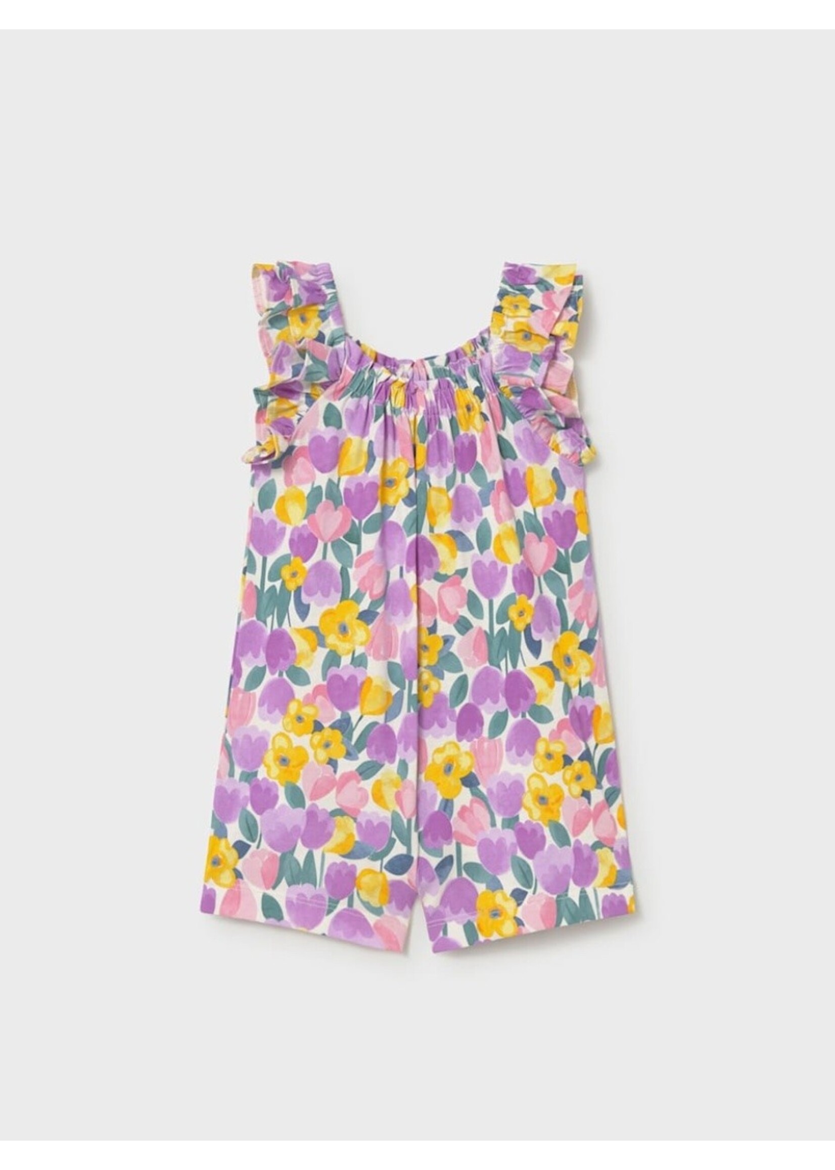 Mayoral Mayoral, Baby Polka Dot Romper || Lilac