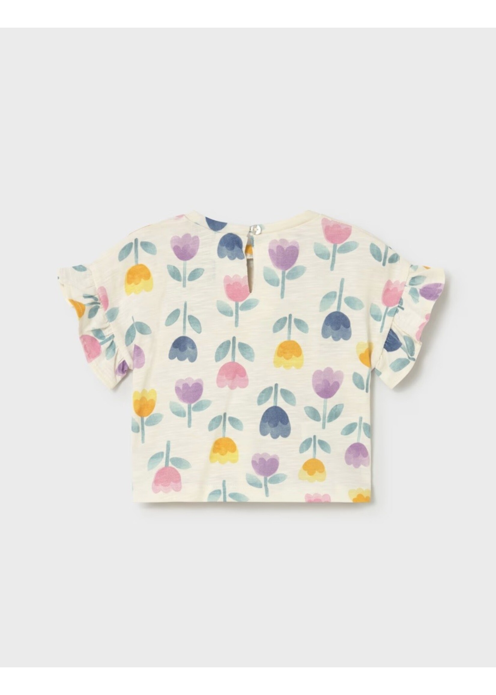Mayoral Mayoral, Baby Tulip Printed T-Shirt || Lilac
