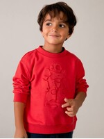 Mayoral Mayoral, Boy Robot Design Sweatshirt || Tomato