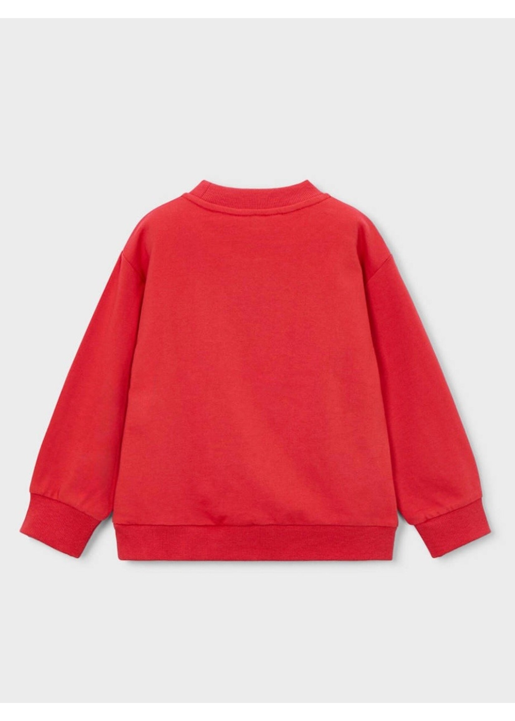 Mayoral Mayoral, Boy Robot Design Sweatshirt || Tomato