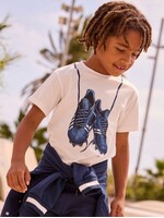 Mayoral Mayoral, Boy Soccer Graphic T-shirt || Cream