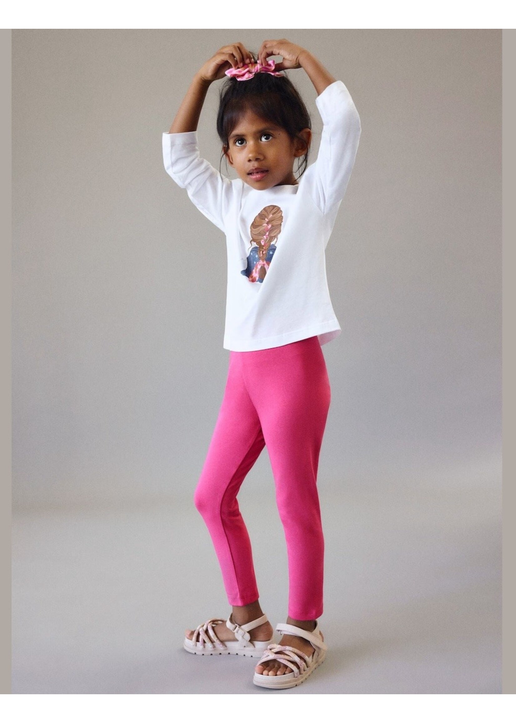 Mayoral Mayoral, Cotton Leggings || Petal Pink