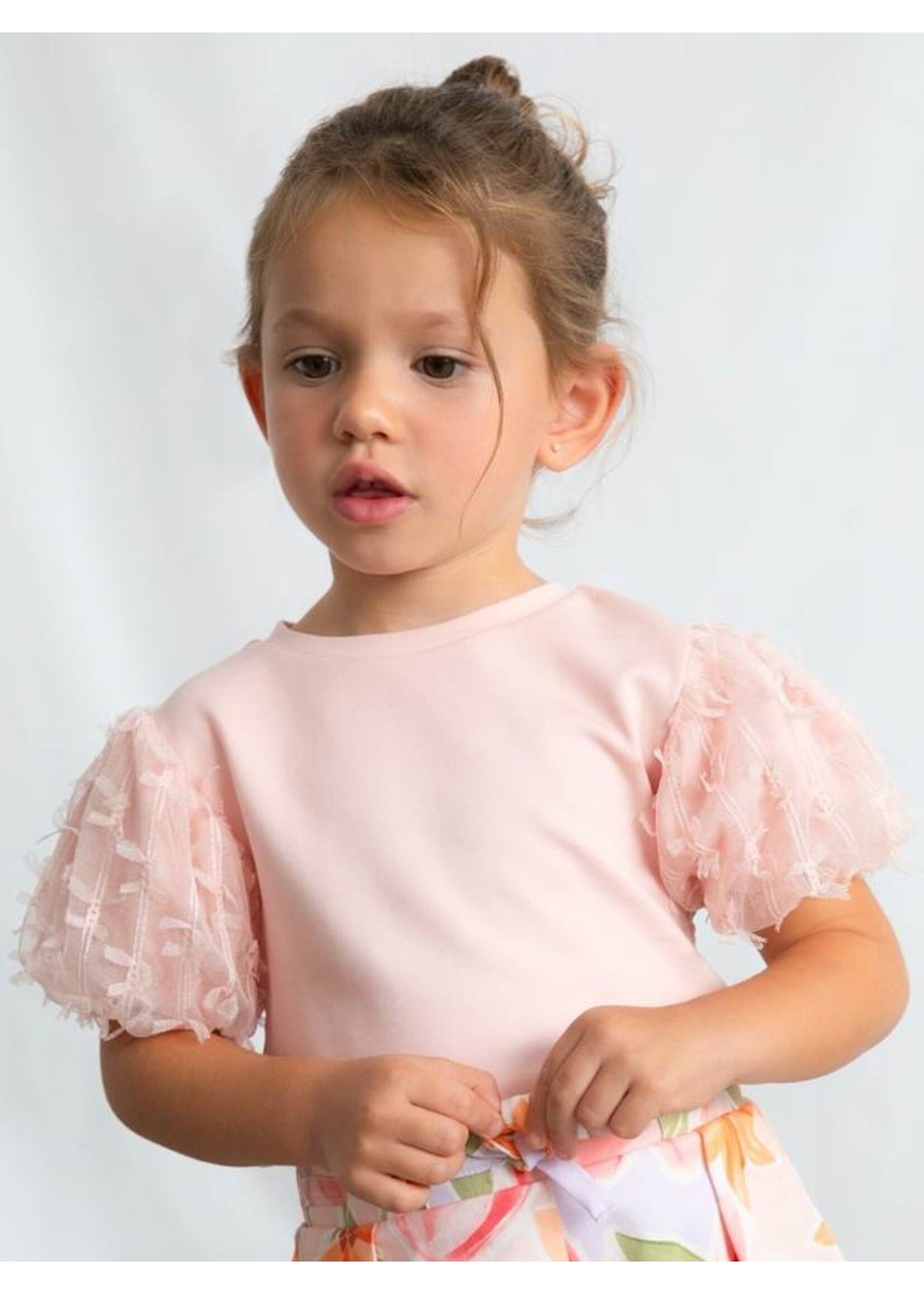 Mayoral Mayoral, Girl Tulle T-shirt || Blossom