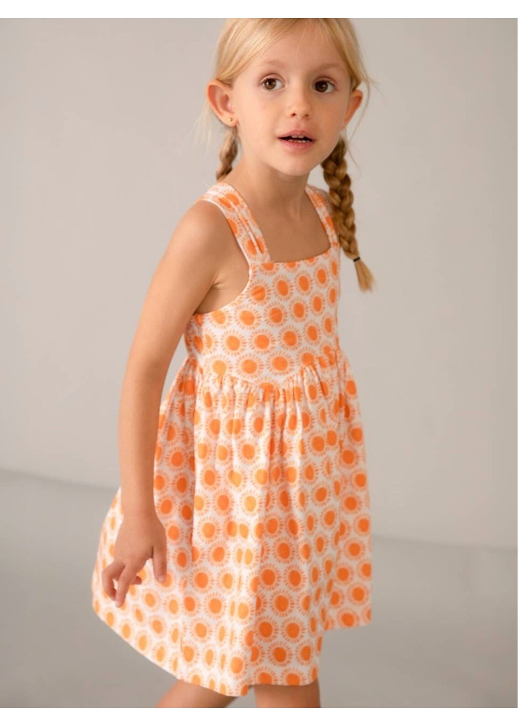 Mayoral Mayoral, Girl Sun Printed Dress || Pumpkin