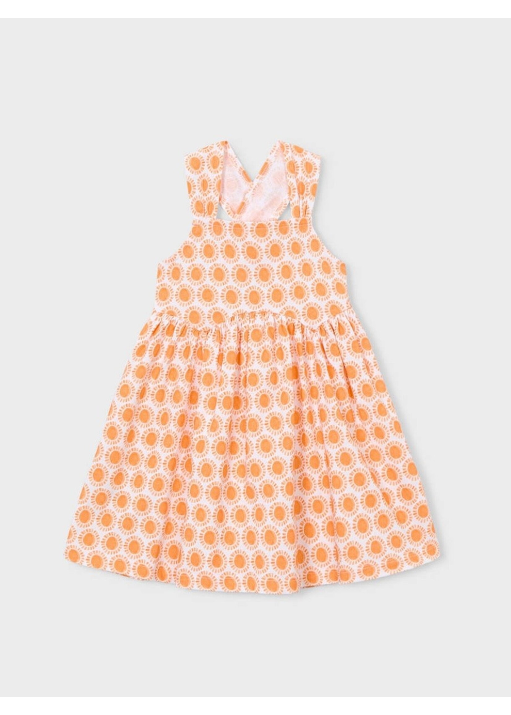 Mayoral Mayoral, Girl Sun Printed Dress || Pumpkin