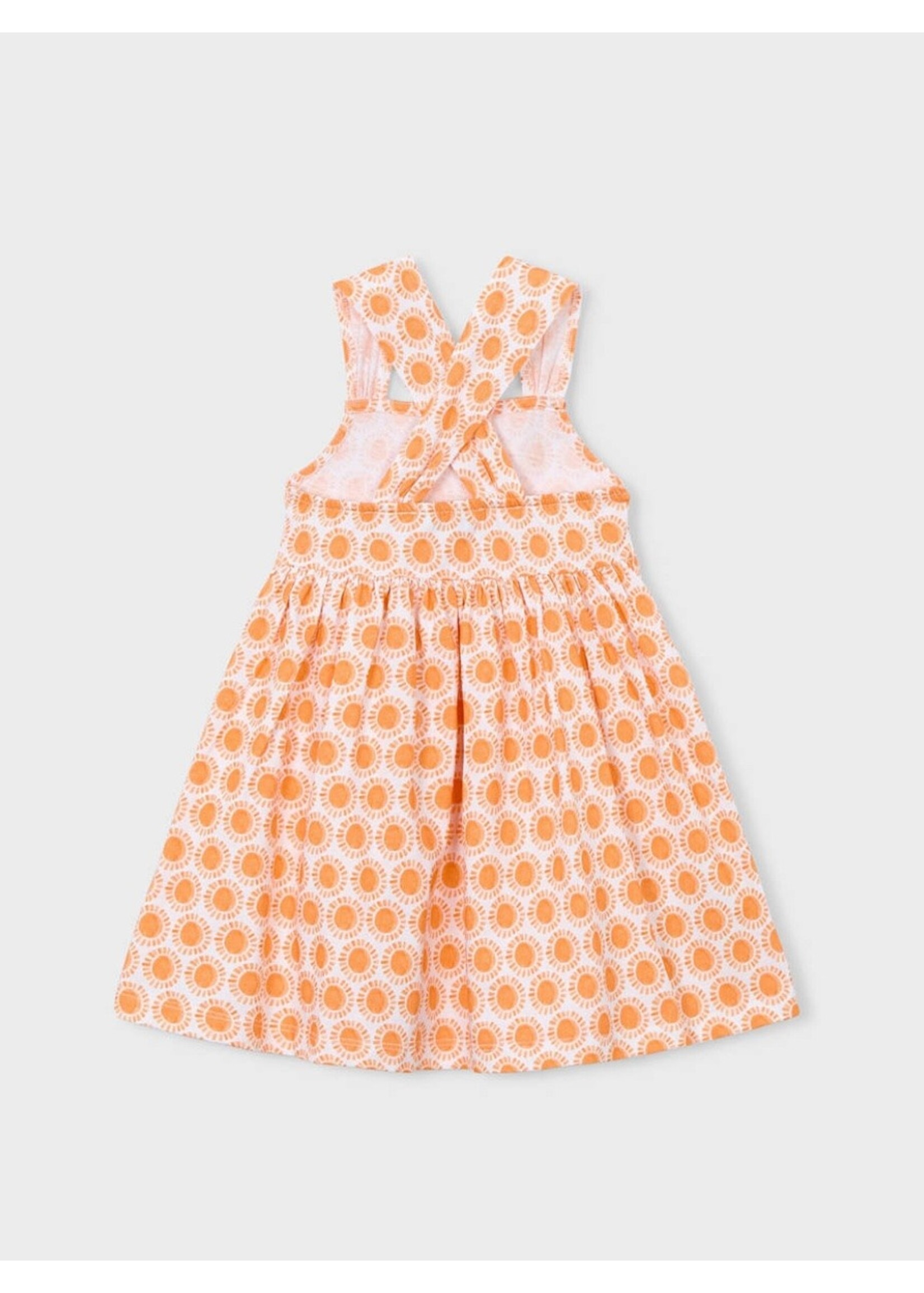 Mayoral Mayoral, Girl Sun Printed Dress || Pumpkin