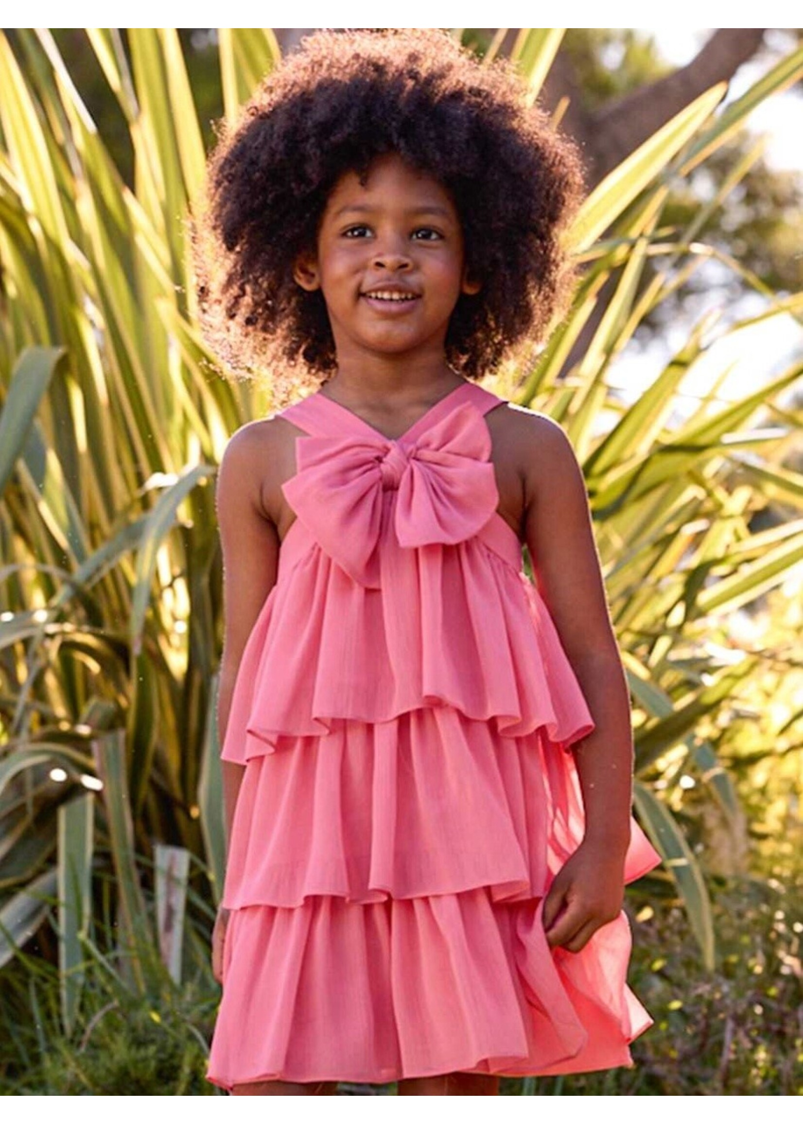 Mayoral Mayoral, Girl Ruffled Dress || Camellia