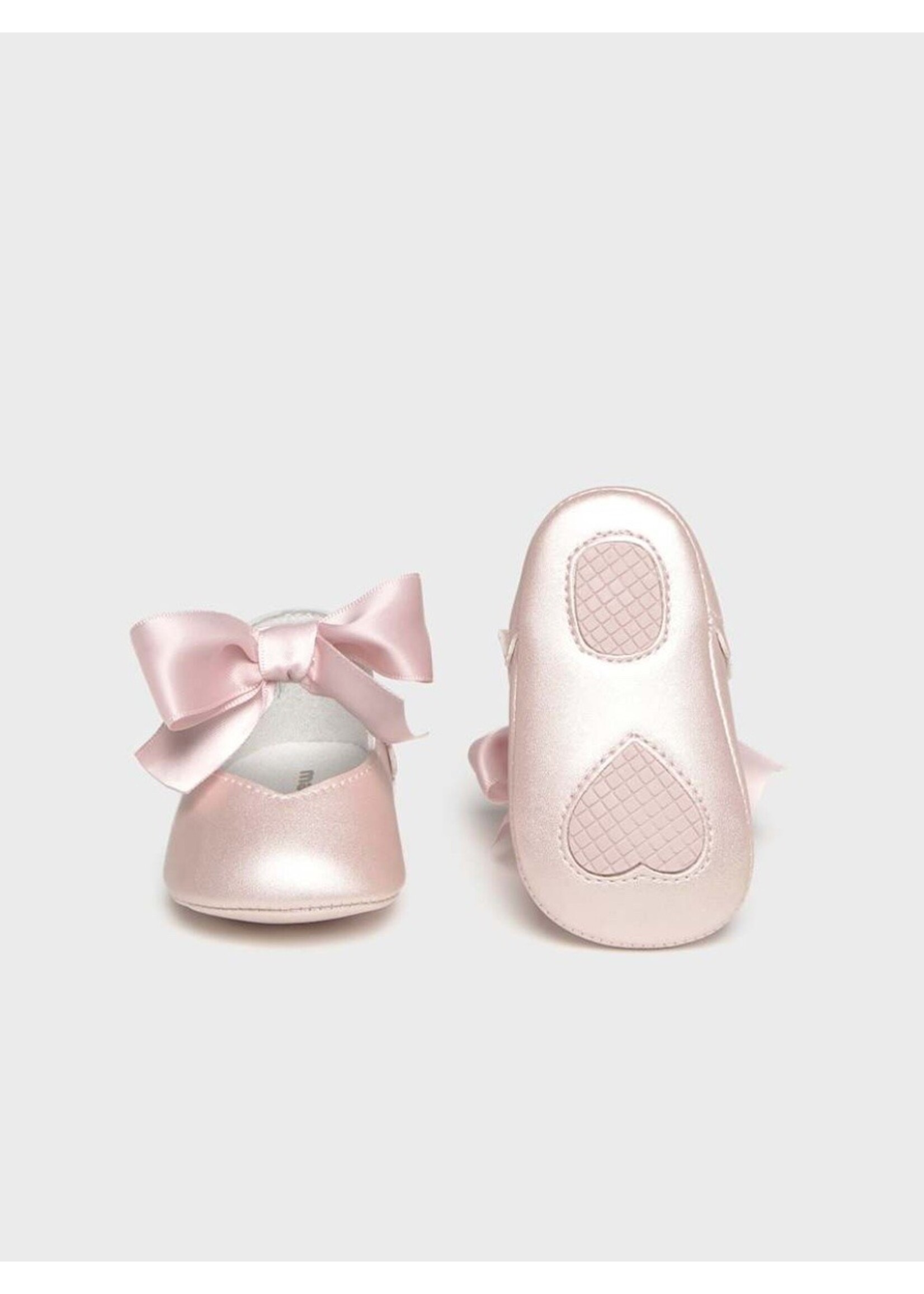 Mayoral Mayoral, Newborn Girl Bow Mary Janes || Tulip