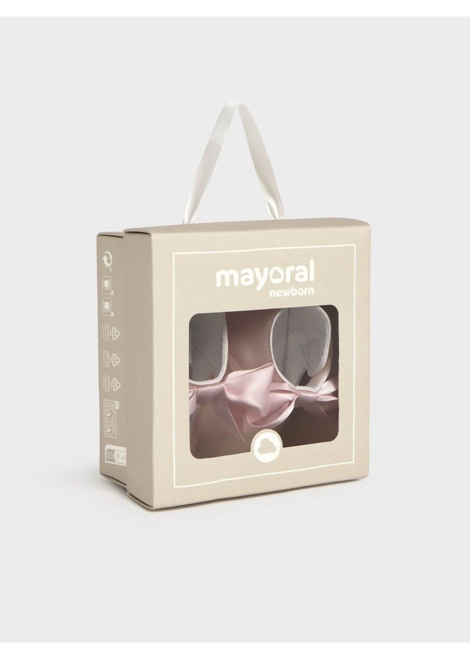 Mayoral Mayoral, Newborn Girl Bow Mary Janes || Tulip