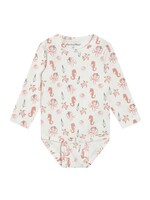 Minymo Minymo, Ocean Print Short Sleeve Onsie  || Vanilla Ice