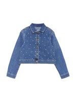 Creamie Creamie, Rhinestone Jean Jacket || Blue Denim