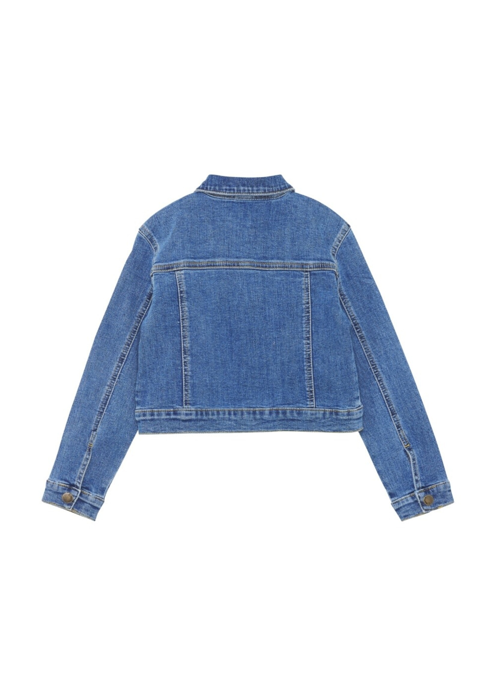 Creamie Creamie, Rhinestone Jean Jacket || Blue Denim