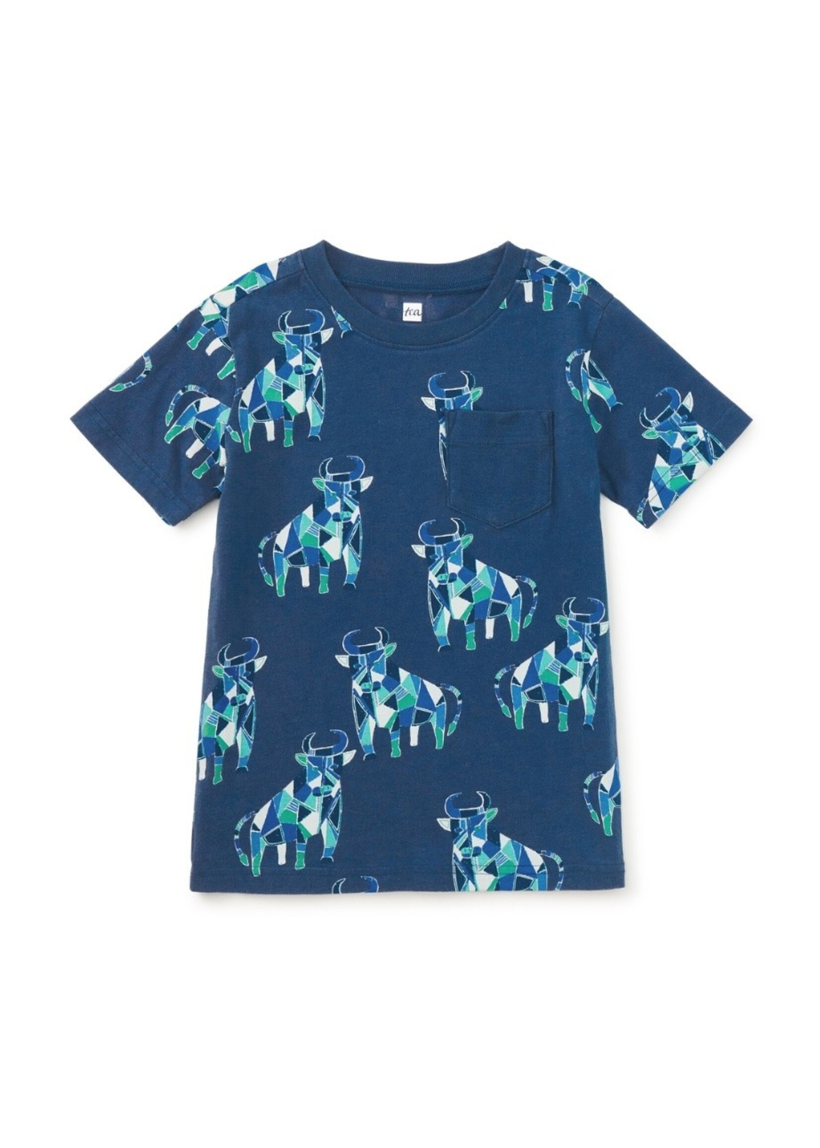Tea Collection Tea Collection, Printed Pocket Tee || Picasso's Toros