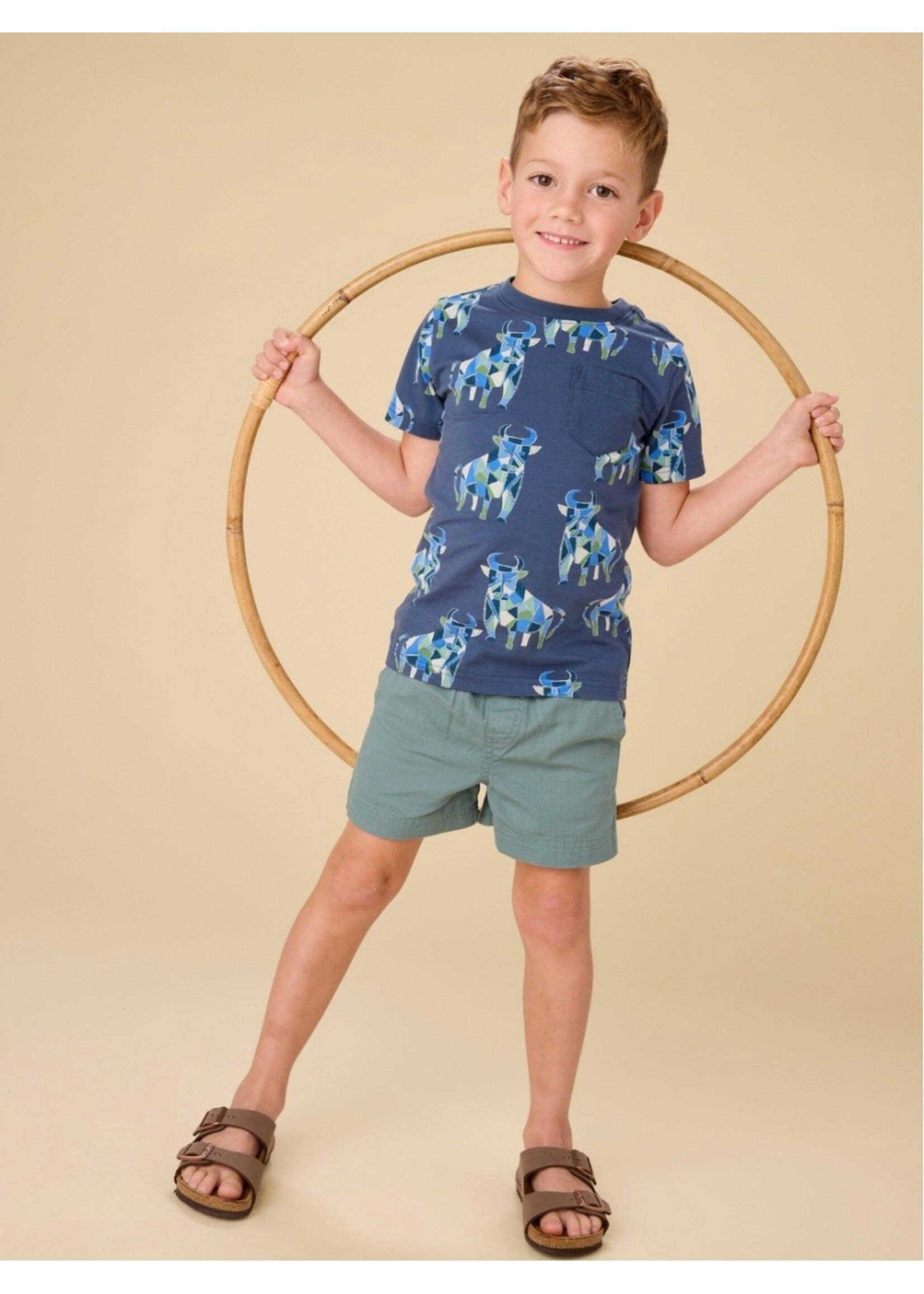 Tea Collection Tea Collection, Printed Pocket Tee || Picasso's Toros