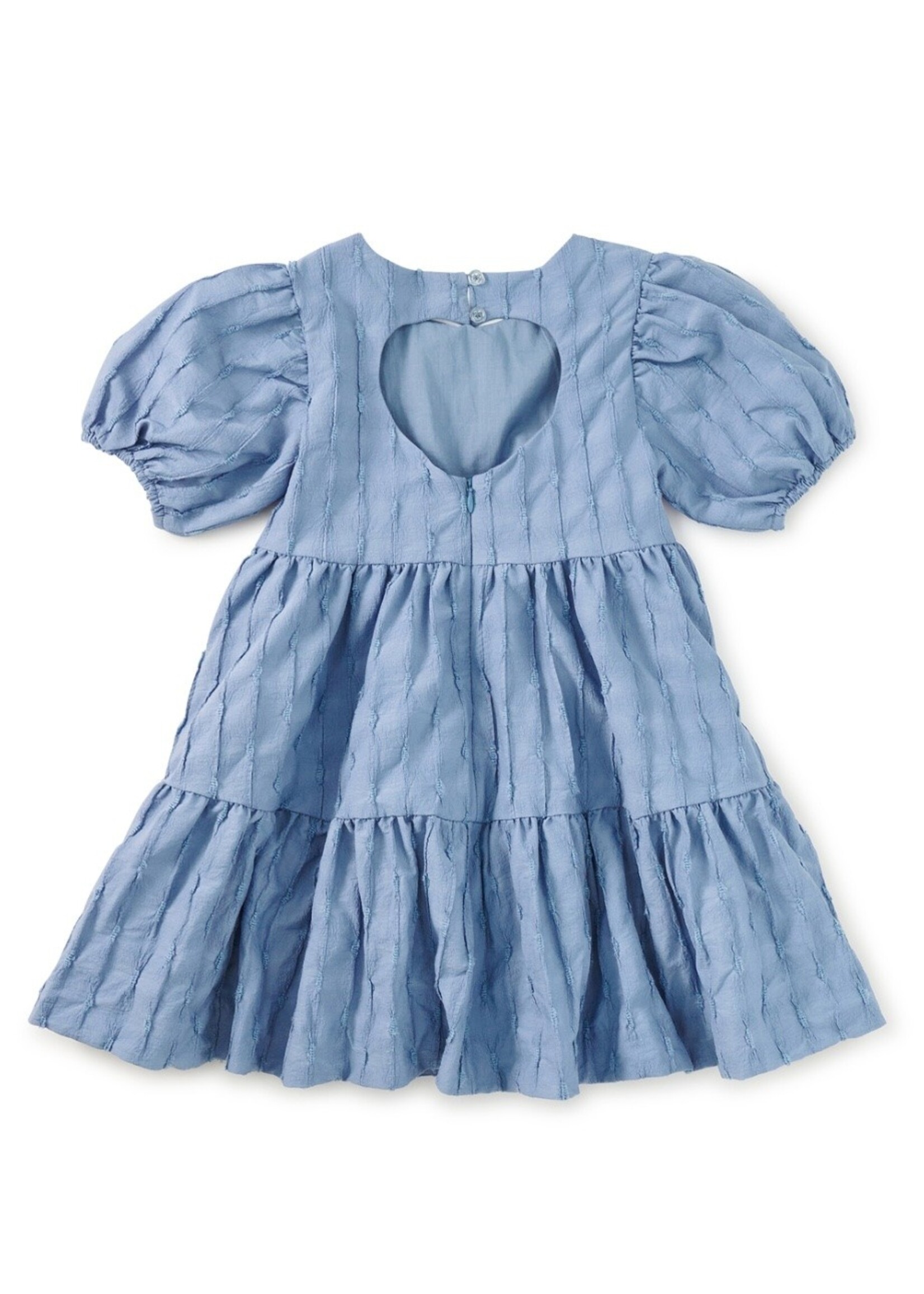 Tea Collection Tea Collection, Pleated Heartback Dress || Seal Grey