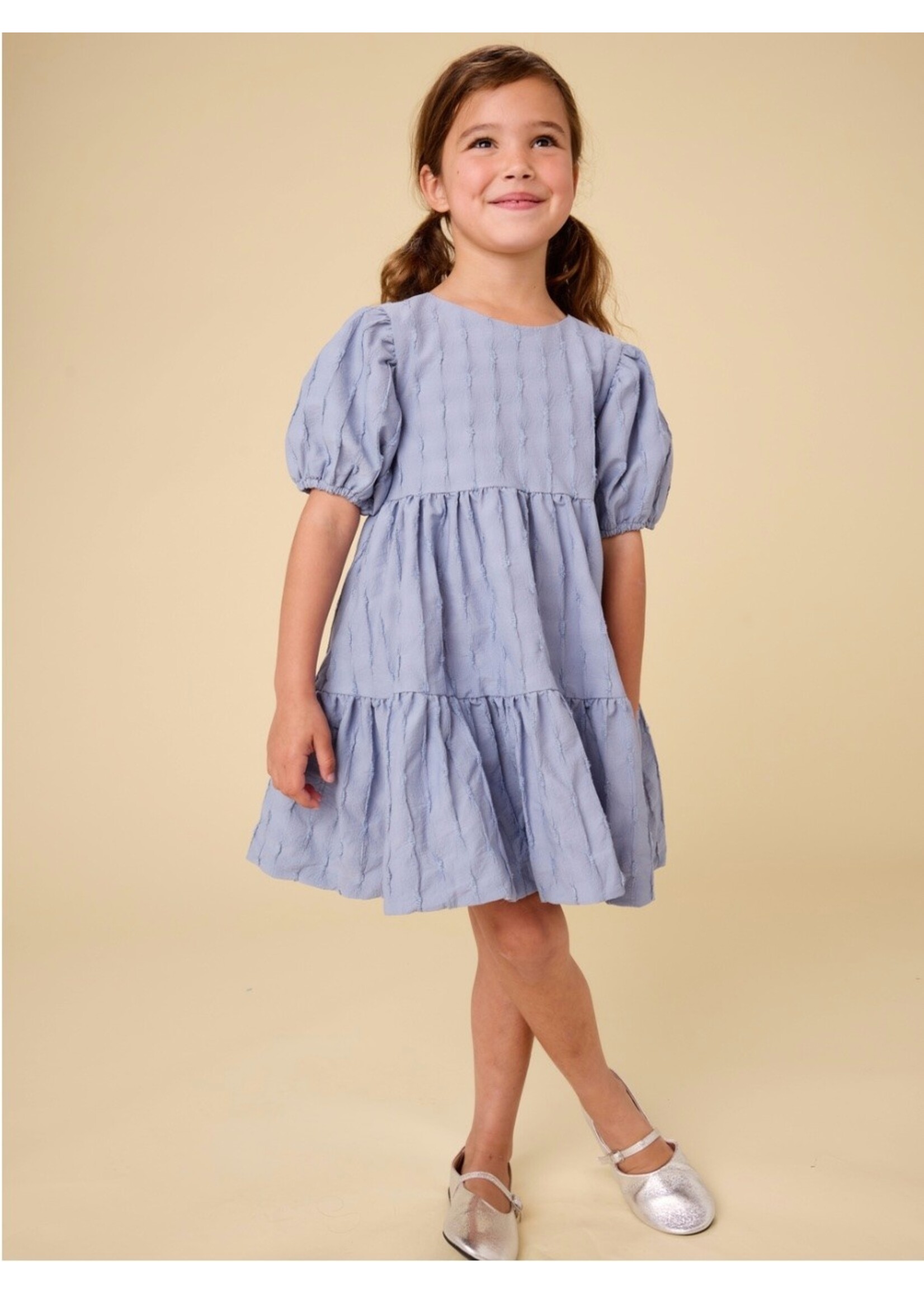 Tea Collection Tea Collection, Pleated Heartback Dress || Seal Grey