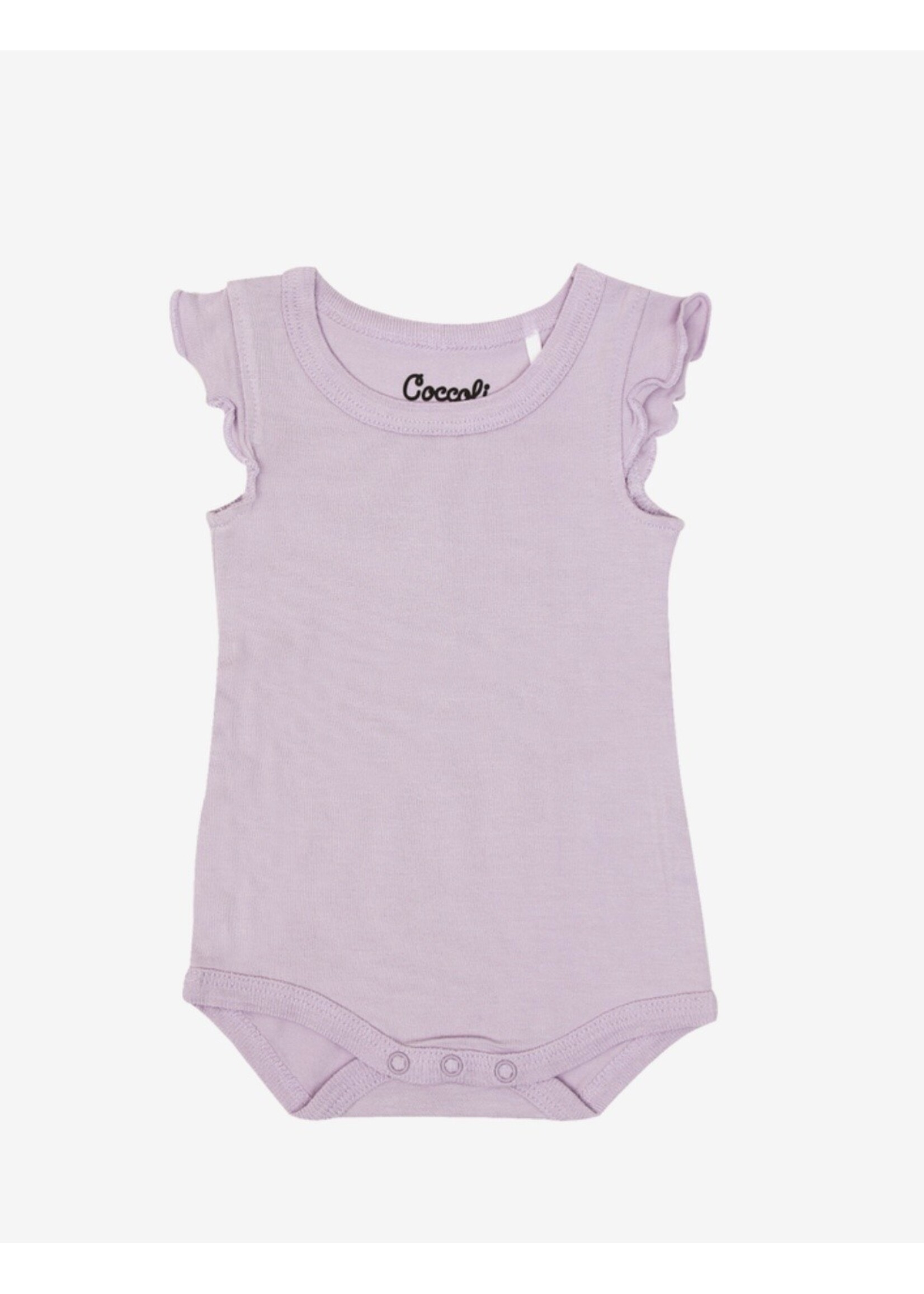 Coccoli Coccoli, Girl Modal Tank Romper || Lavender Fog