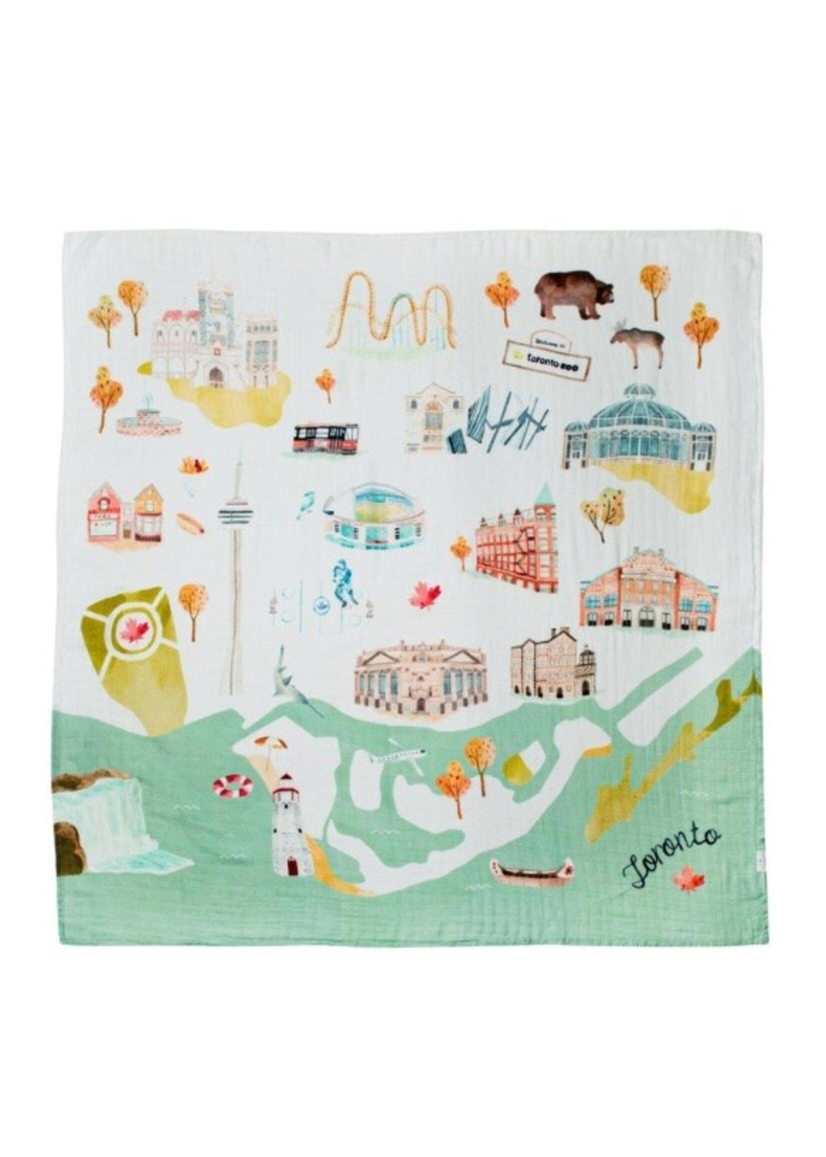 Loulou Lollipop Loulou Lollipop, Cities Luxe Muslin Swaddle ||