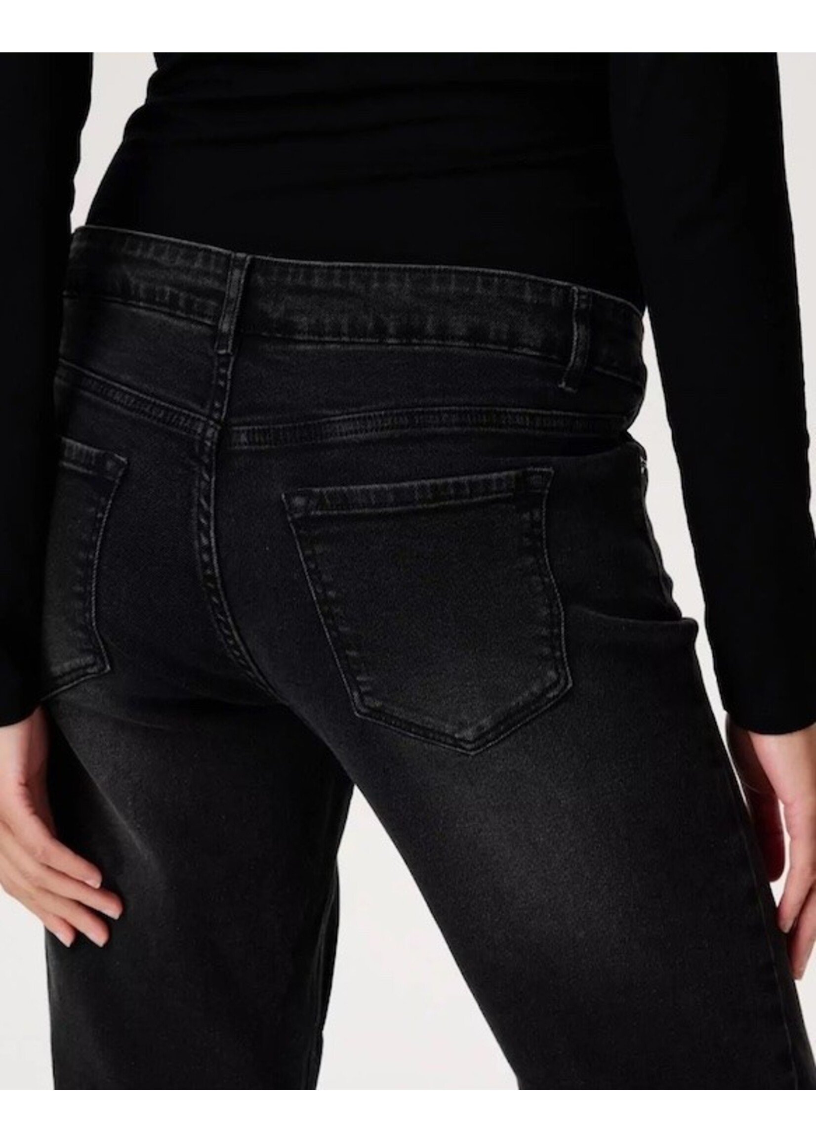 Noppies Maternity Noppies Maternity, Azua Over Bump Mom Fit 7/8 Jeans || Black