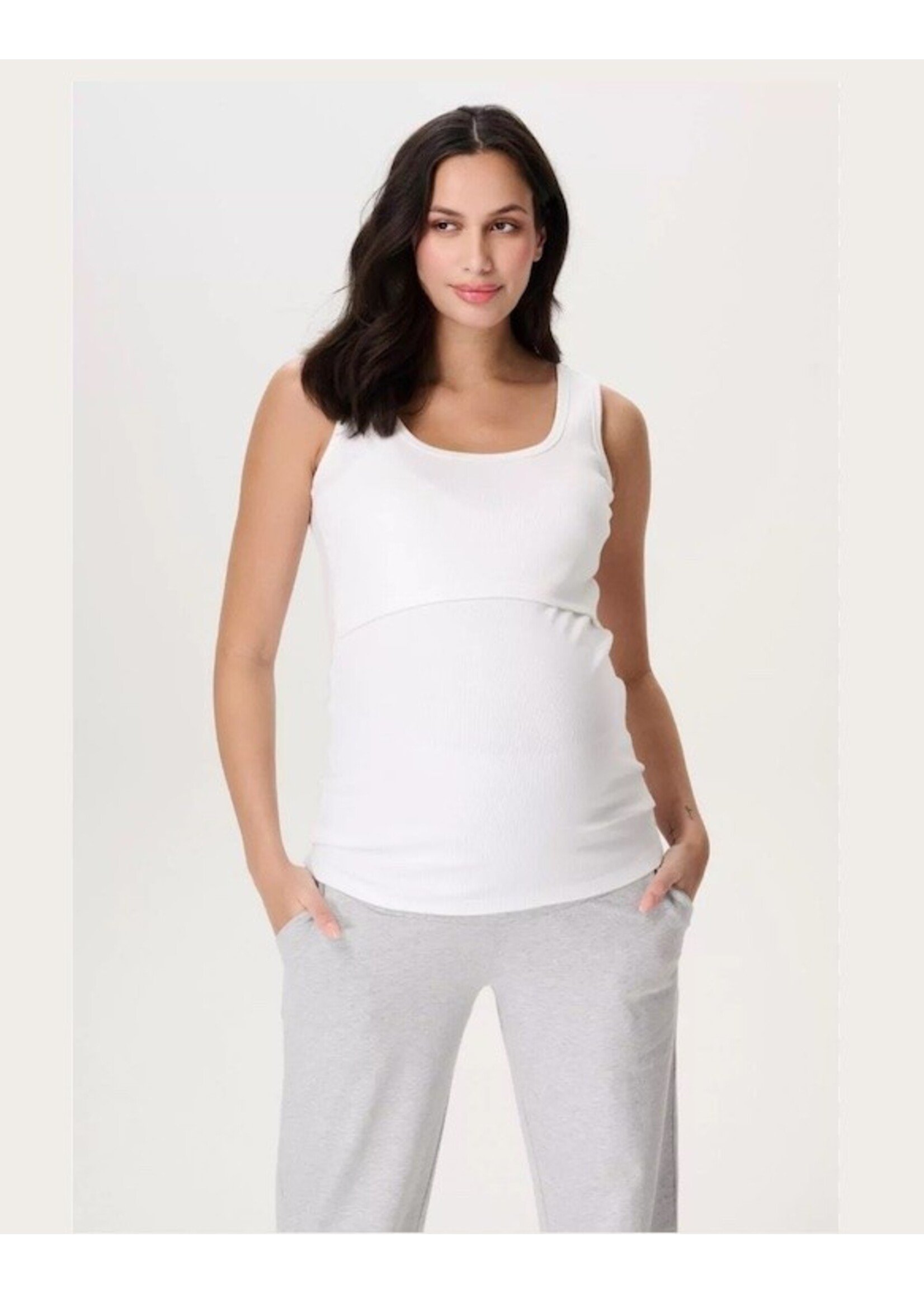 Noppies Maternity Noppies Maternity, Evita Nursing Tank Top || Optic White