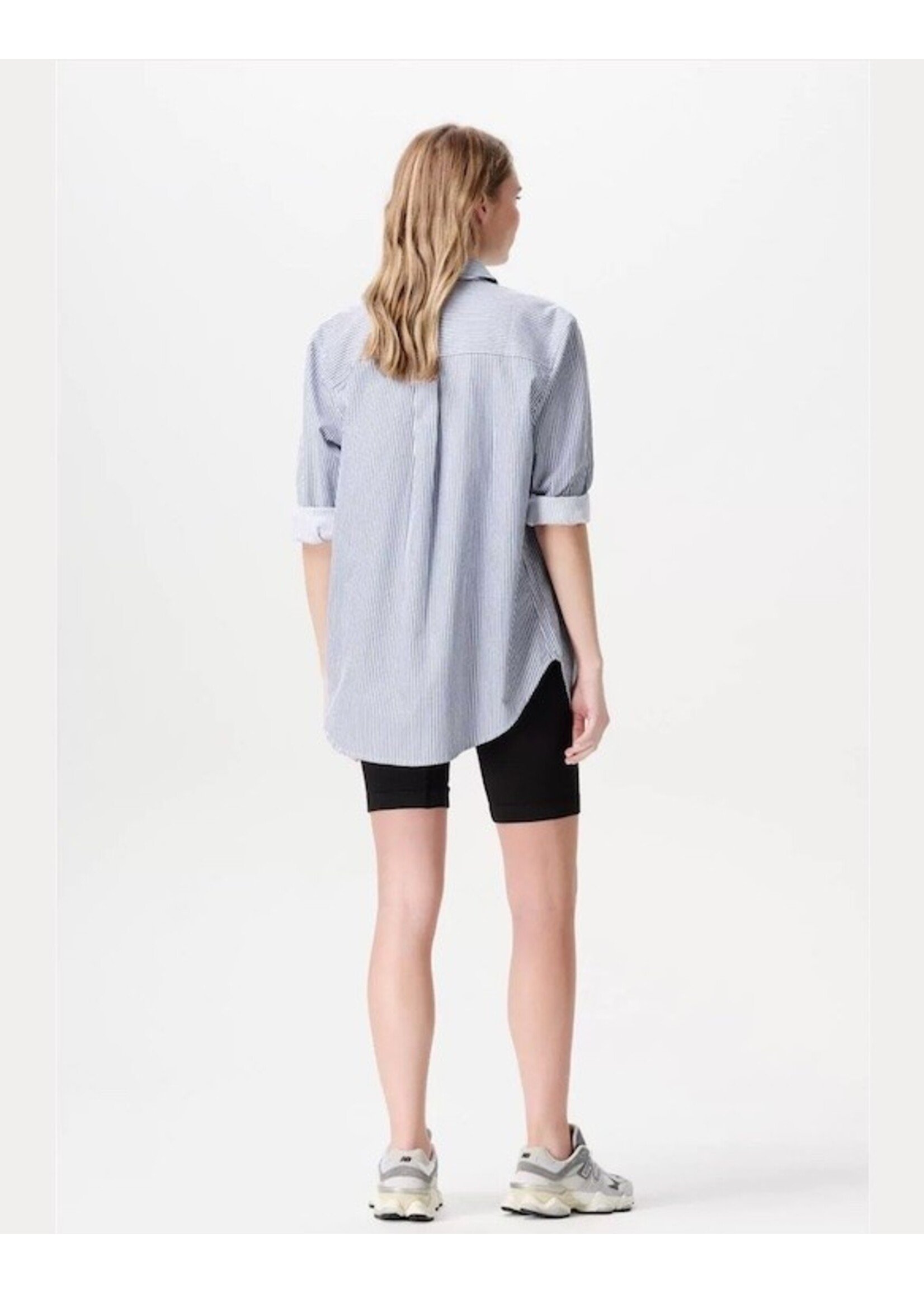 Noppies Maternity Noppies Maternity, Arles Maternity & Nursing Blouse || Gris Blue Stripe