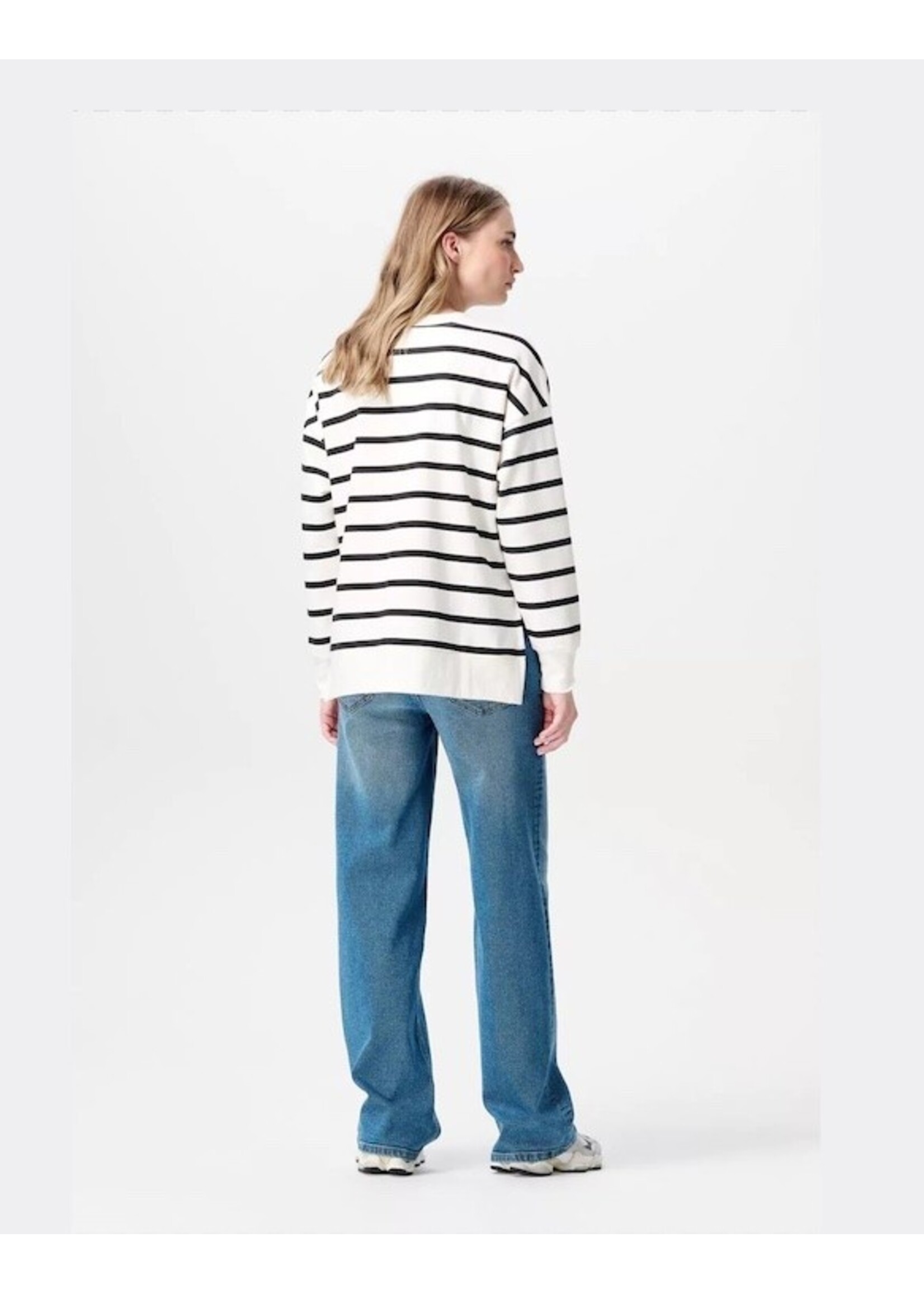 Noppies Maternity Noppies Maternity, Pepe Maternity& Nursing Sweatshirt|| Cream Stripe